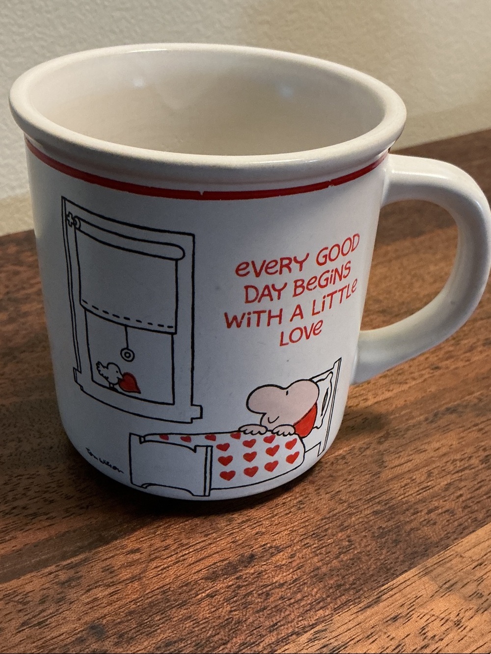 Ziggy Every Day Begins With a Little Love Cartoon Ceramic Mug